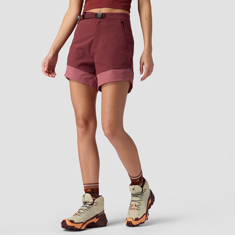 backcountry Backcountry Wasatch Ripstop 5in Short - Women's Red Mahogany/Deco Rose