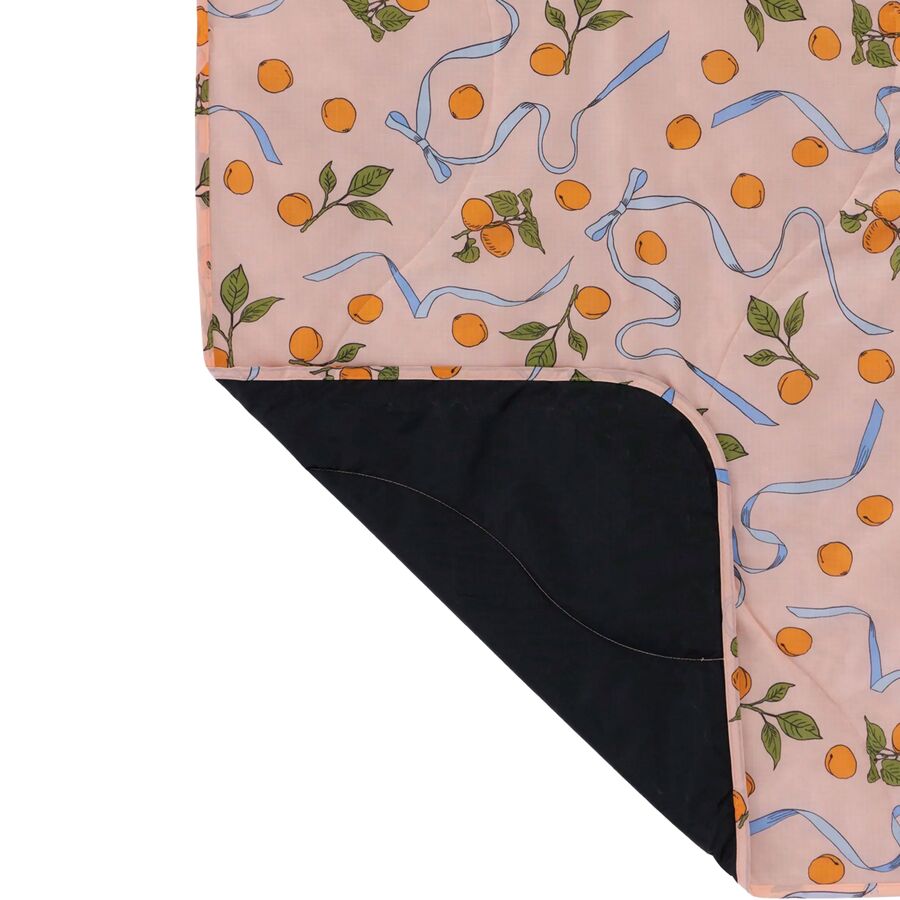 Backcountry BAGGU Puffy Picnic Blanket Apricots & Ribbons