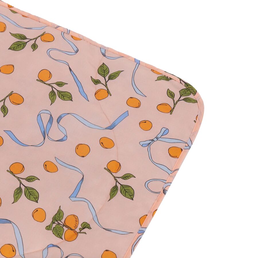 Backcountry BAGGU Puffy Picnic Blanket Apricots & Ribbons