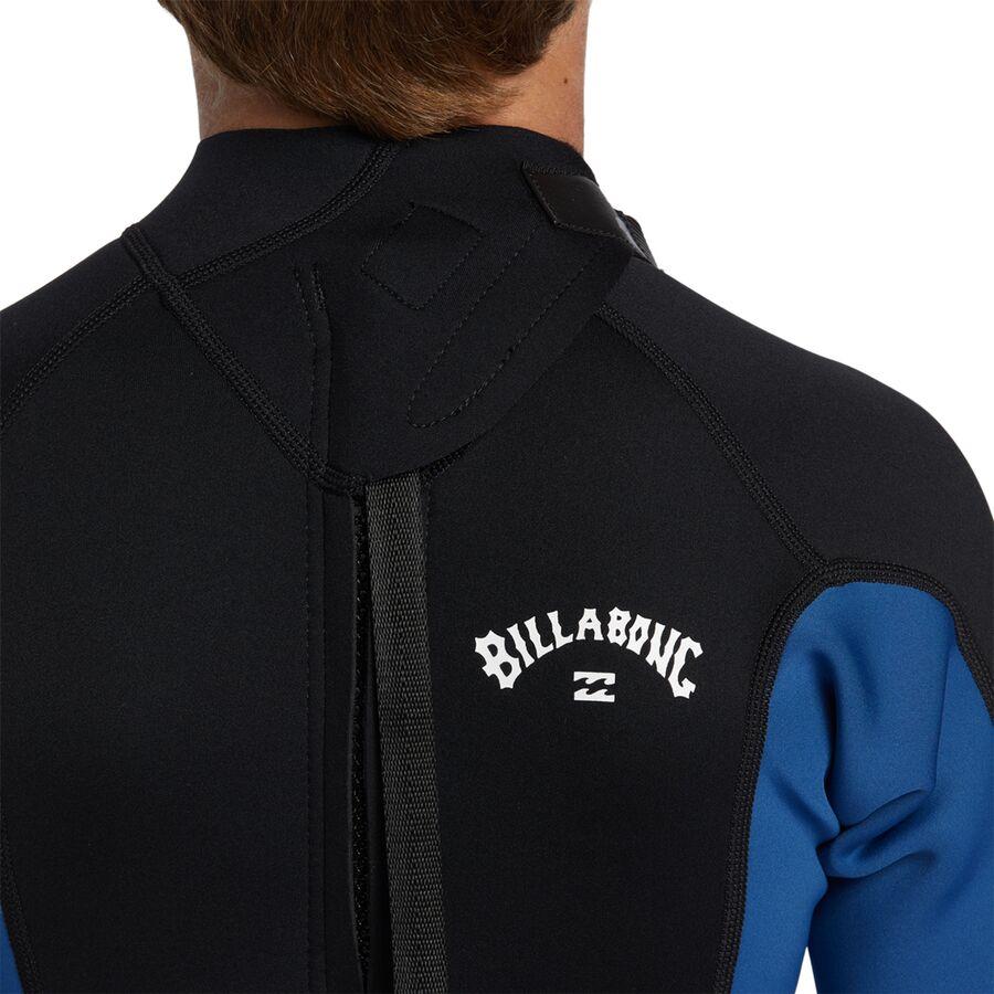 Backcountry Billabong Foil Back-Zip Short-Sleeve FL Spring Wetsuit - Boys' Mid Blue
