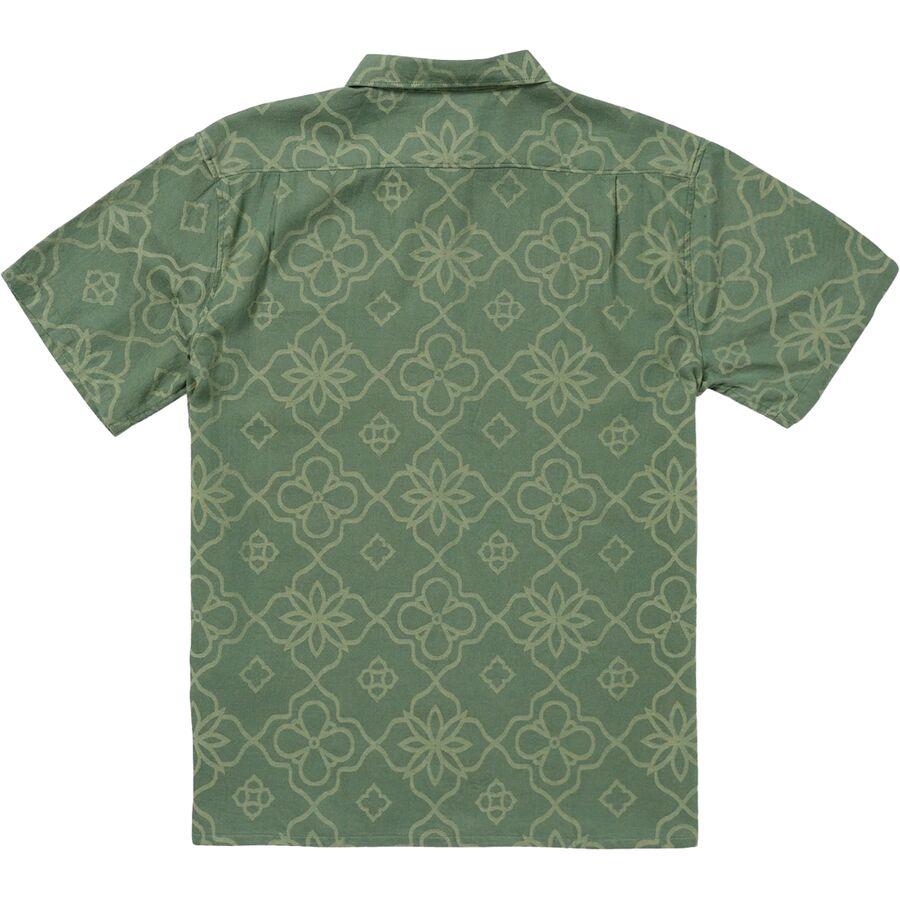 Backcountry Billabong Sundays Jacquard Short-Sleeve Shirt - Men's Dark Slate