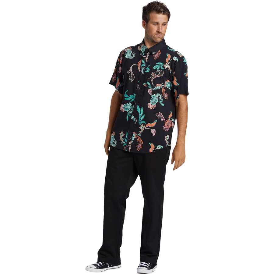 Backcountry Billabong Sundays Short-Sleeve Shirt - Men's Black Multi