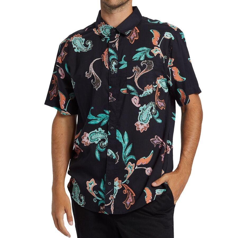 backcountry Billabong Sundays Short-Sleeve Shirt - Men's Black Multi