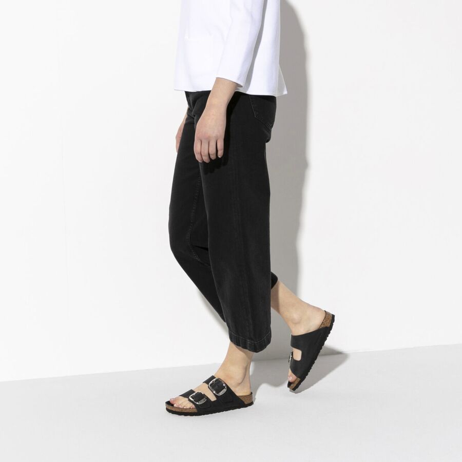 Backcountry Birkenstock Arizona Big Buckle Leather Sandal - Women's Black Leather