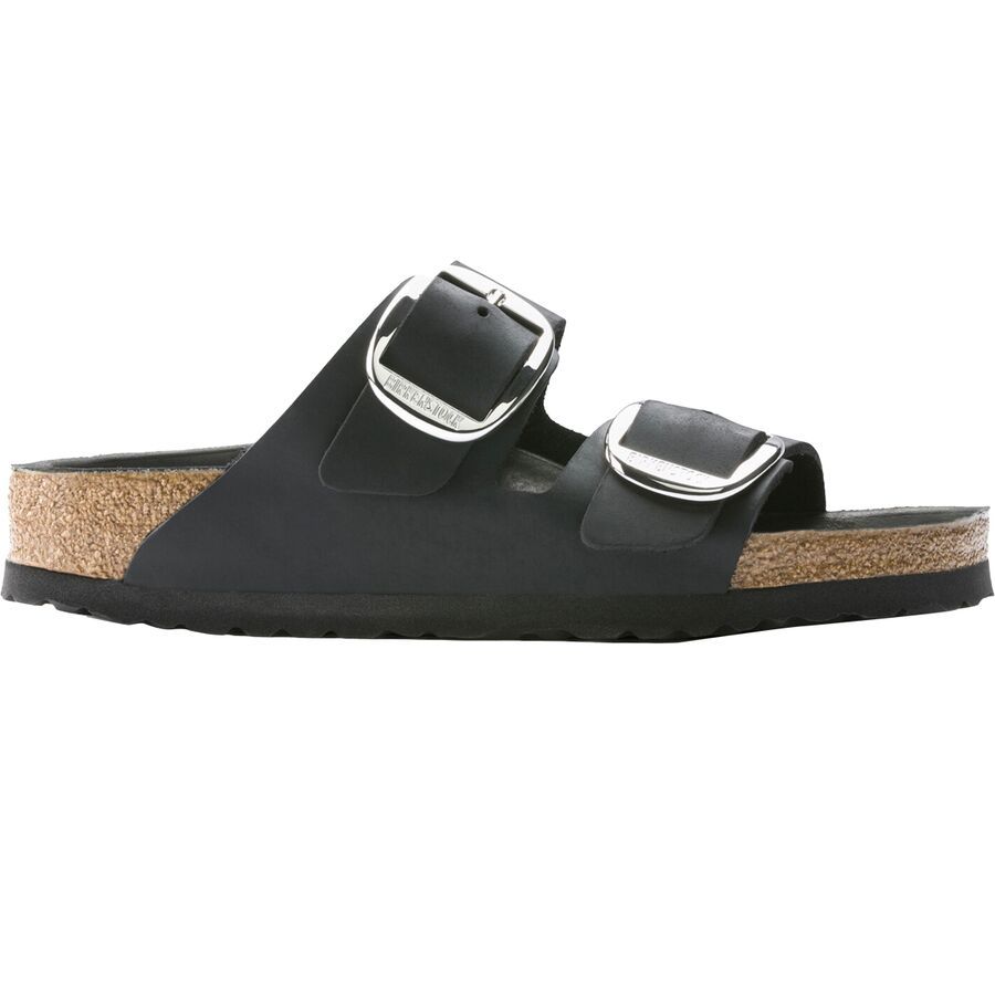 backcountry Birkenstock Arizona Big Buckle Leather Sandal - Women's Black Leather