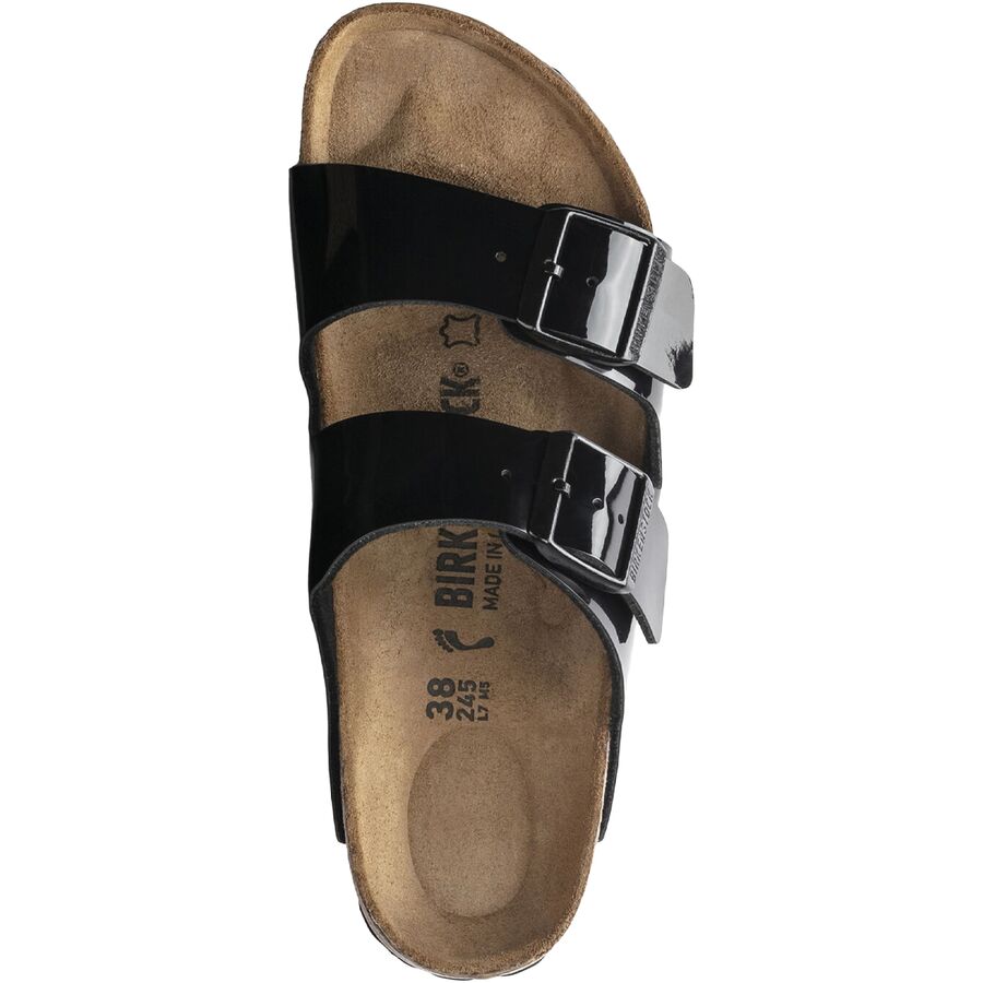 Backcountry Birkenstock Arizona Sandal - Women's Patent Black Birko-Flor