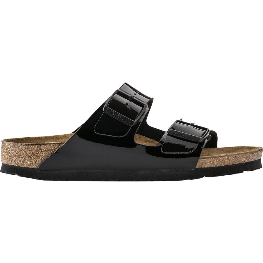 backcountry Birkenstock Arizona Sandal - Women's Patent Black Birko-Flor