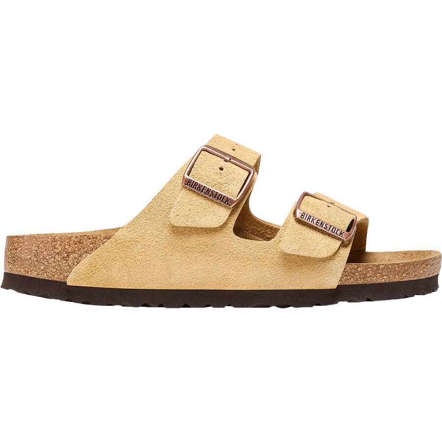 backcountry Birkenstock Arizona Suede Sandal - Women's Latte Cream Suede
