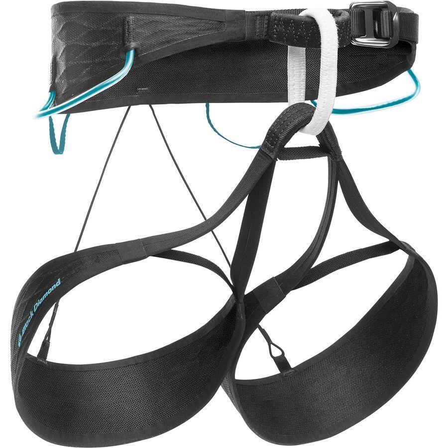 backcountry Black Diamond AirNet Harness - Women's Black/Aqua Verde