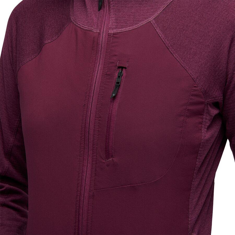 Backcountry Black Diamond Coefficient LT Hybrid Hoodie - Women's Blackberry