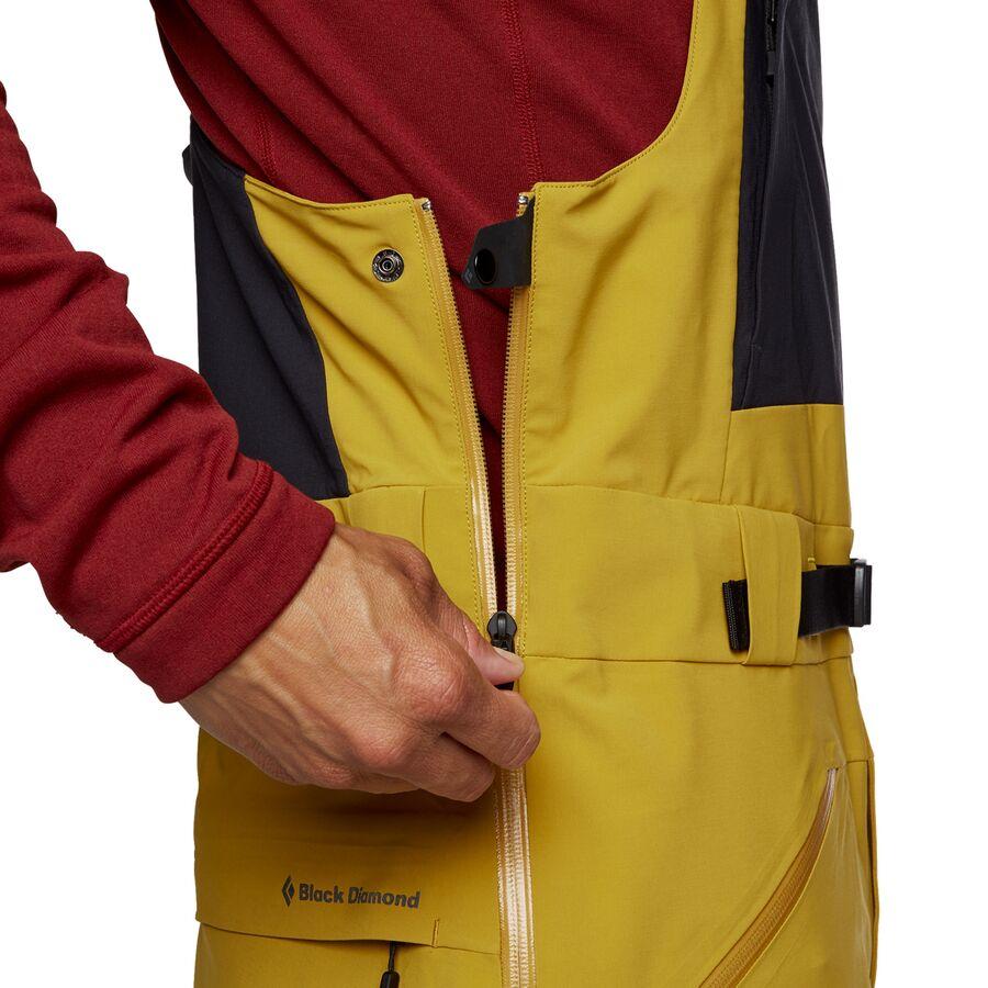 Backcountry Black Diamond Recon Stretch Bib Pant - Men's Amber/Black