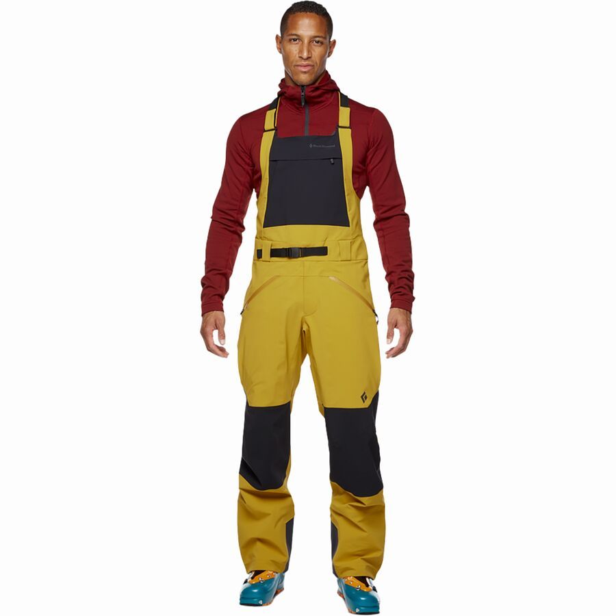 backcountry Black Diamond Recon Stretch Bib Pant - Men's Amber/Black