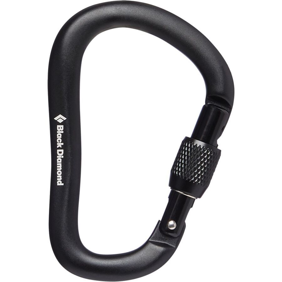 backcountry Black Diamond RockLock Screwgate Carabiner Black