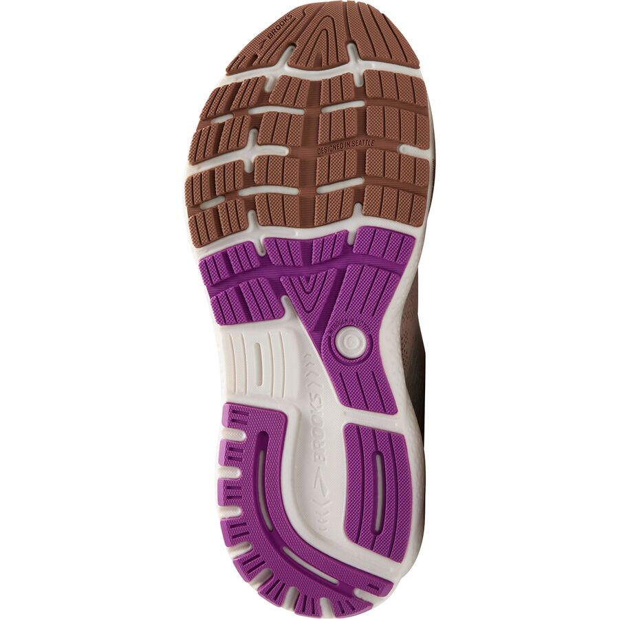 Backcountry Brooks Ghost 16 Shoe - Women's Almond Peach/Coconut/Purple