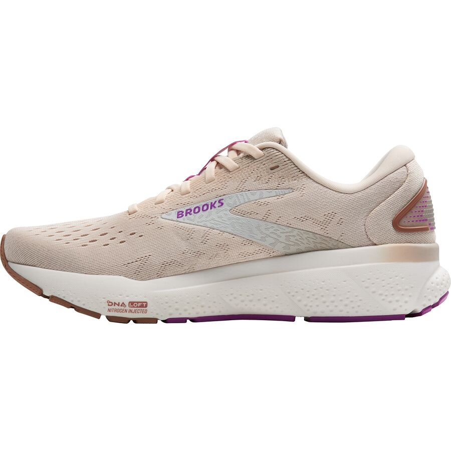 Backcountry Brooks Ghost 16 Shoe - Women's Almond Peach/Coconut/Purple