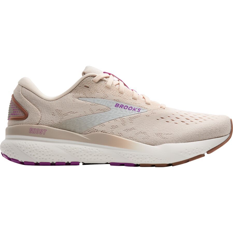 backcountry Brooks Ghost 16 Shoe - Women's Almond Peach/Coconut/Purple