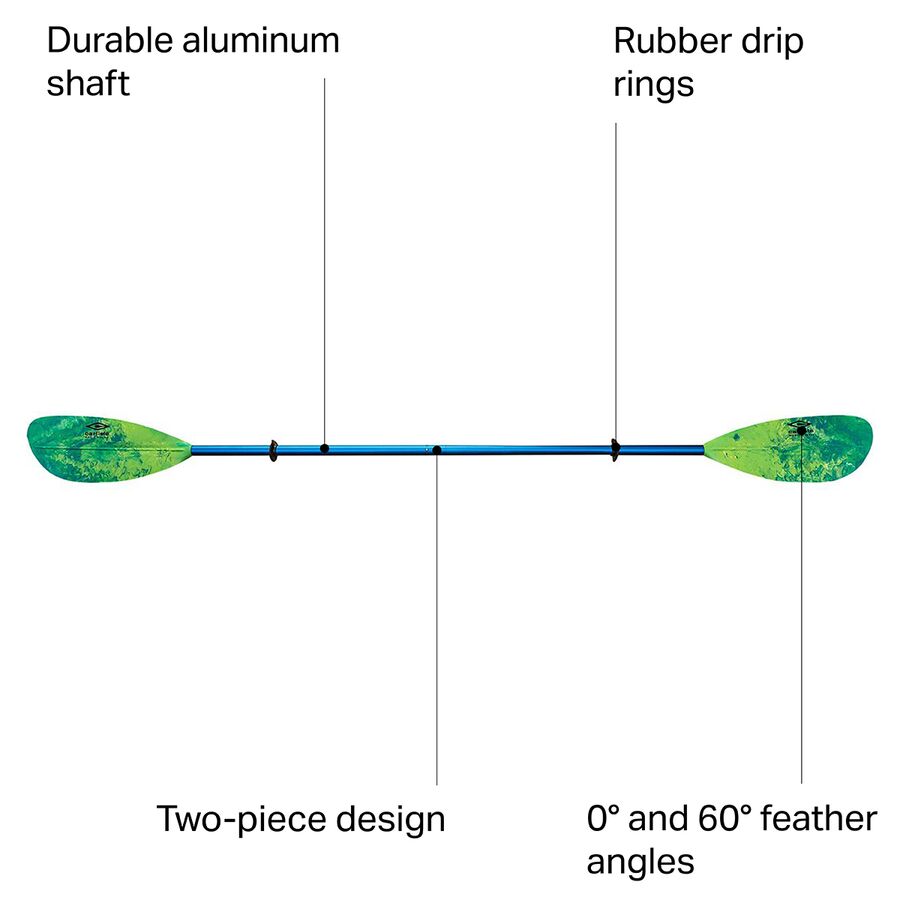 Backcountry Carlisle Paddles Magic Mystic Aluminum Paddle - Straight Shaft Ahi