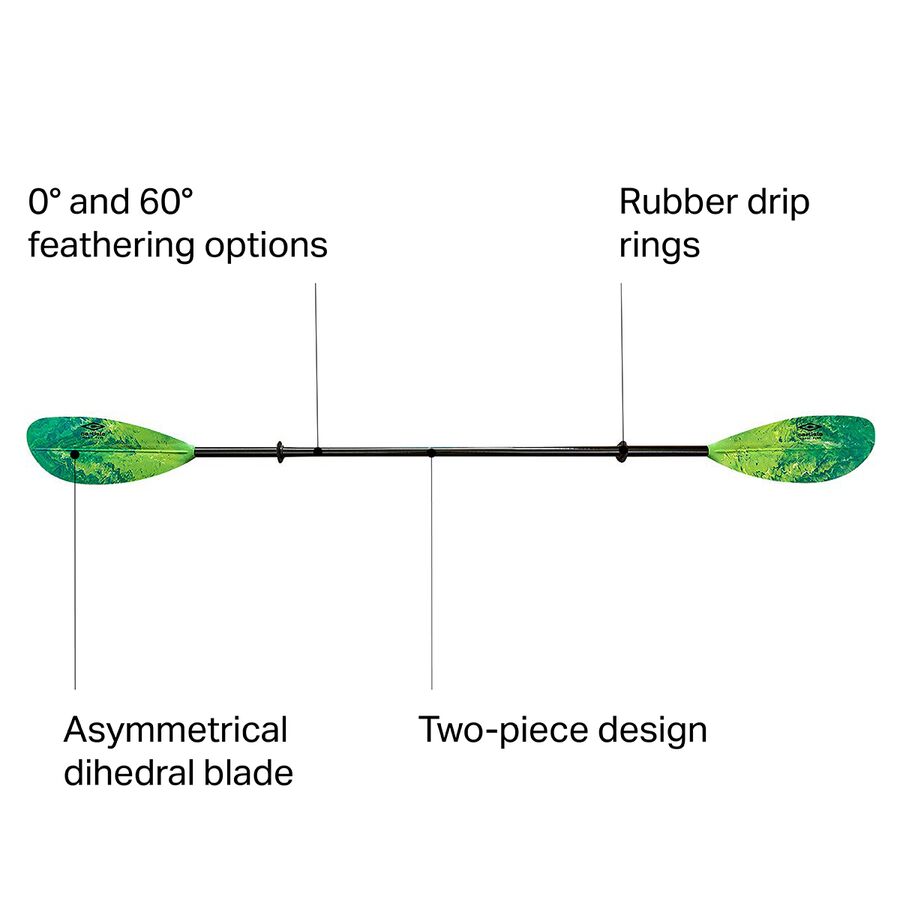Backcountry Carlisle Paddles Magic Plus Fiberglass Paddle - Straight Shaft Ahi