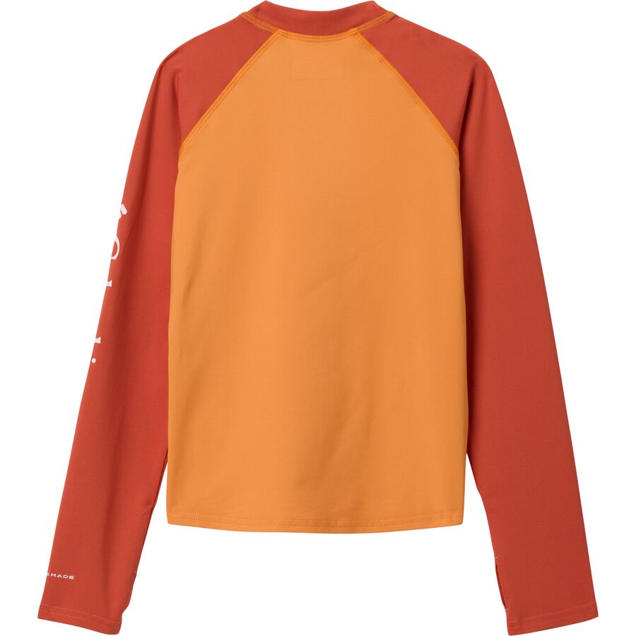 Backcountry Columbia Sandy Shores Long-Sleeve Sunguard - Kids' Collegiate Navy/Mountain Red