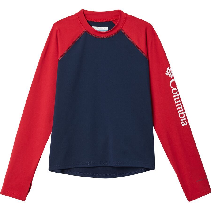 backcountry Columbia Sandy Shores Long-Sleeve Sunguard - Kids' Collegiate Navy/Mountain Red