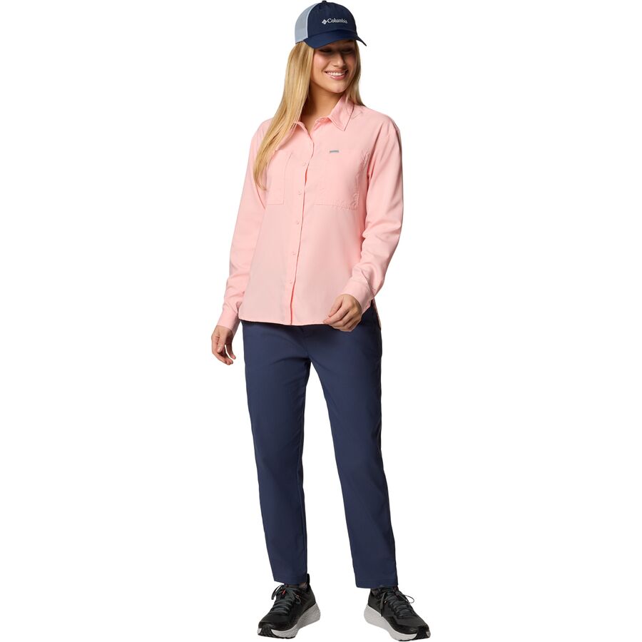 Backcountry Columbia Silver Ridge Utility Long-Sleeve Shirt - Women's Pink Sand