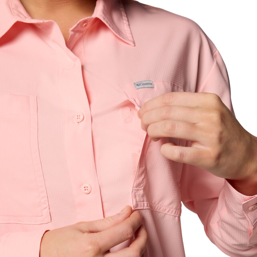 Backcountry Columbia Silver Ridge Utility Long-Sleeve Shirt - Women's Pink Sand