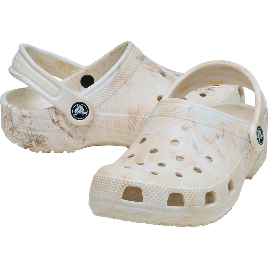 Backcountry Crocs Classic Marbled Clog - Kids' Bone/Swirl
