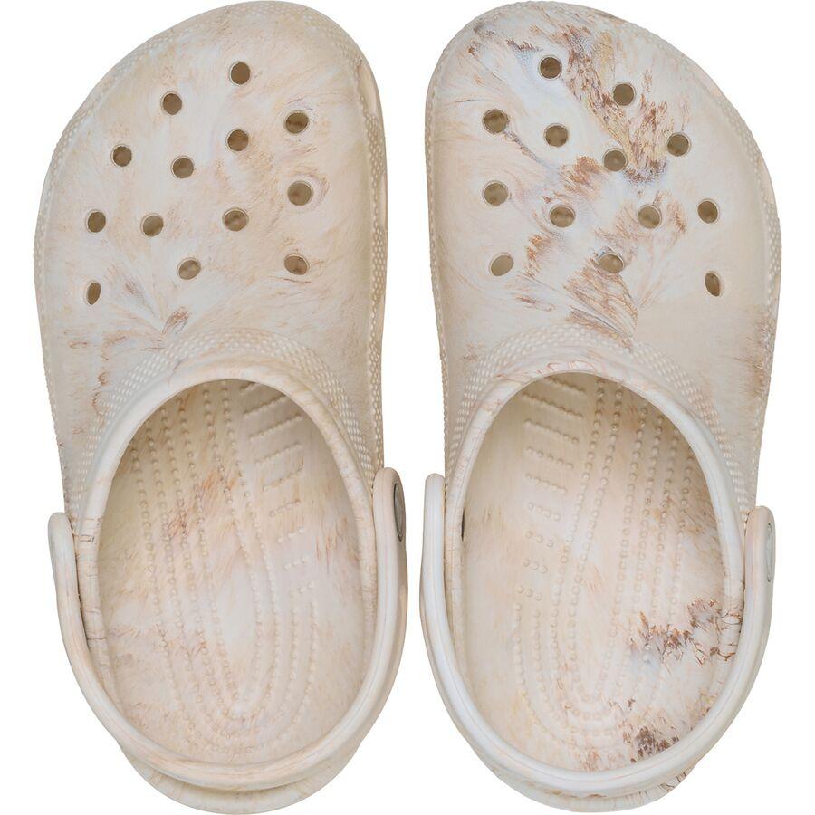 Backcountry Crocs Classic Marbled Clog - Kids' Bone/Swirl