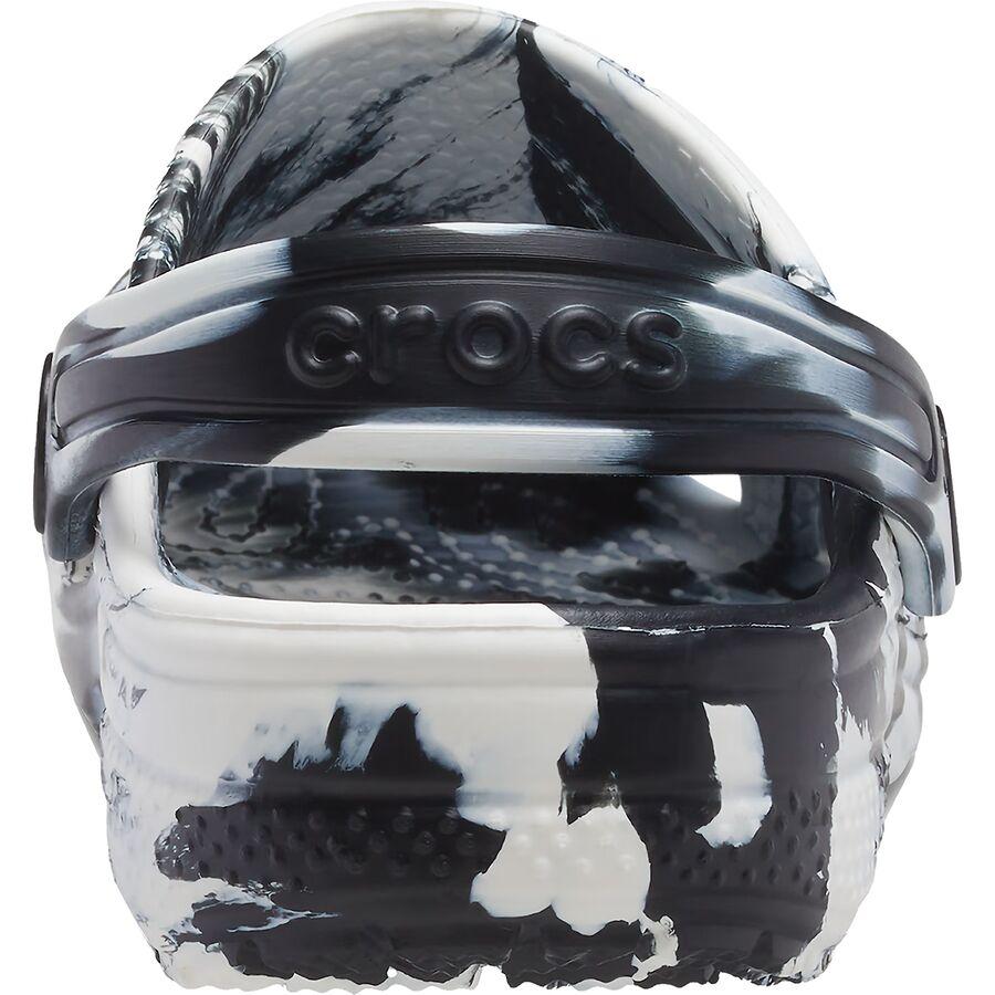Backcountry Crocs Classic Marbled Clog - Toddlers' Black/White