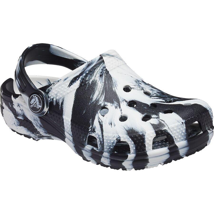 Backcountry Crocs Classic Marbled Clog - Toddlers' Black/White