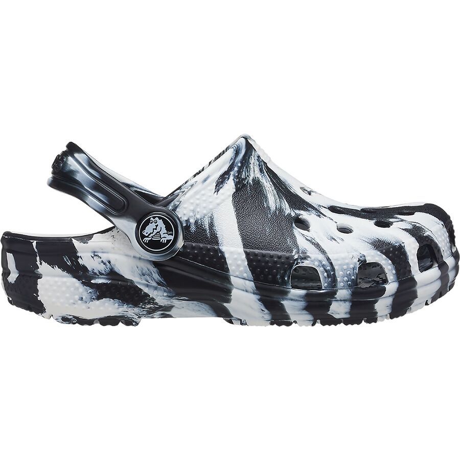 backcountry Crocs Classic Marbled Clog - Toddlers' Black/White