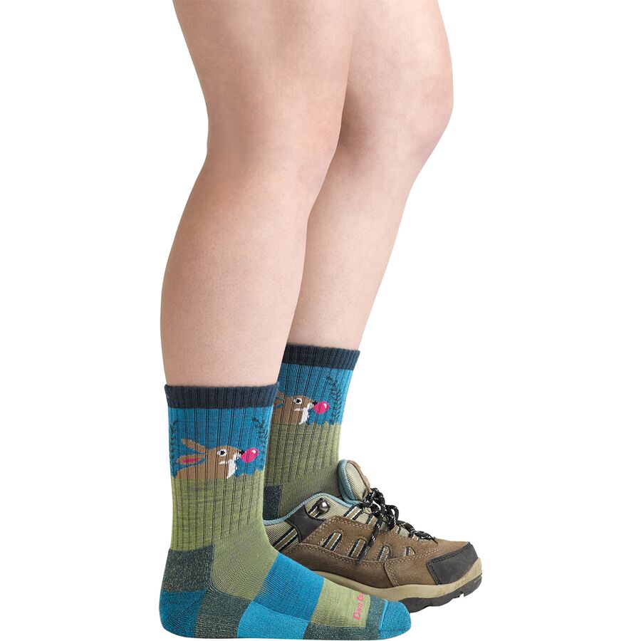 Backcountry Darn Tough Bubble Bunny Jr. Micro Crew Lightweight Cushion Sock - Kids' Willow