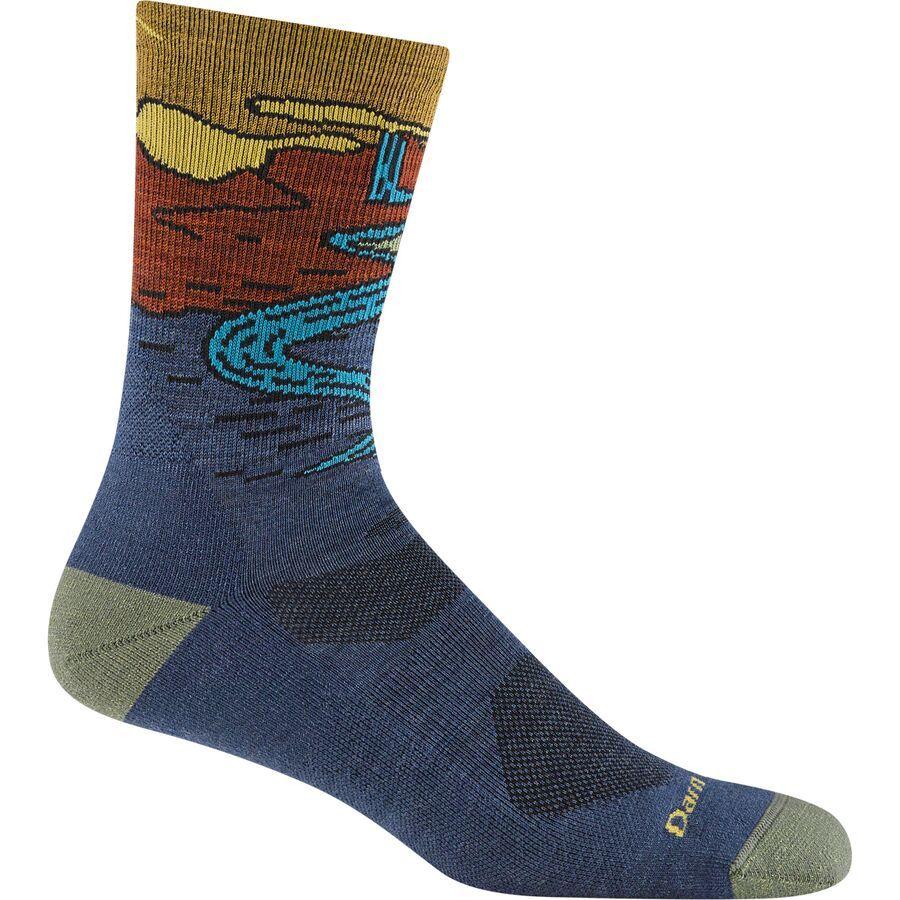 backcountry Darn Tough Chasing Waterfalls Lightweight Micro Crew Sock - Men's Denim