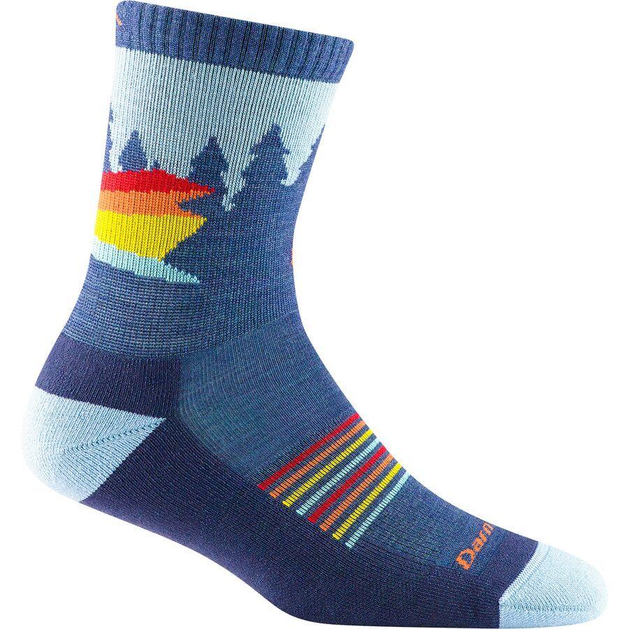 backcountry Darn Tough Van Wild Micro Crew Lightweight Hiking Sock - Kids' Denim