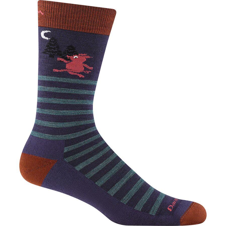 Backcountry Darn Tough Wild Life Crew Lightweight + Cushion Sock - Men's Blackberry