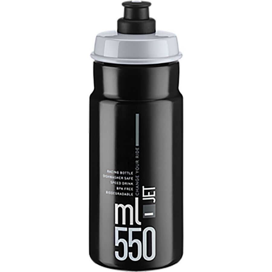 backcountry Elite Jet Biodegradable Water Bottle Black/Grey