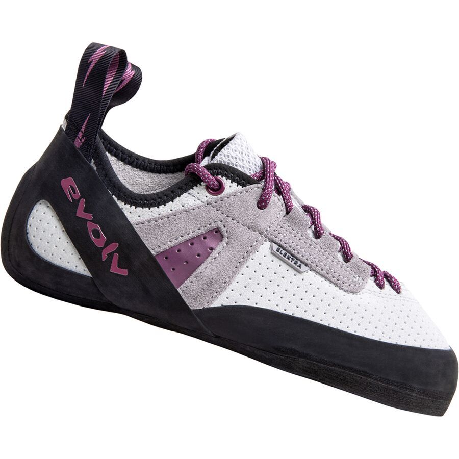 backcountry Evolv Elektra Lace Climbing Shoe Silk White / Grape