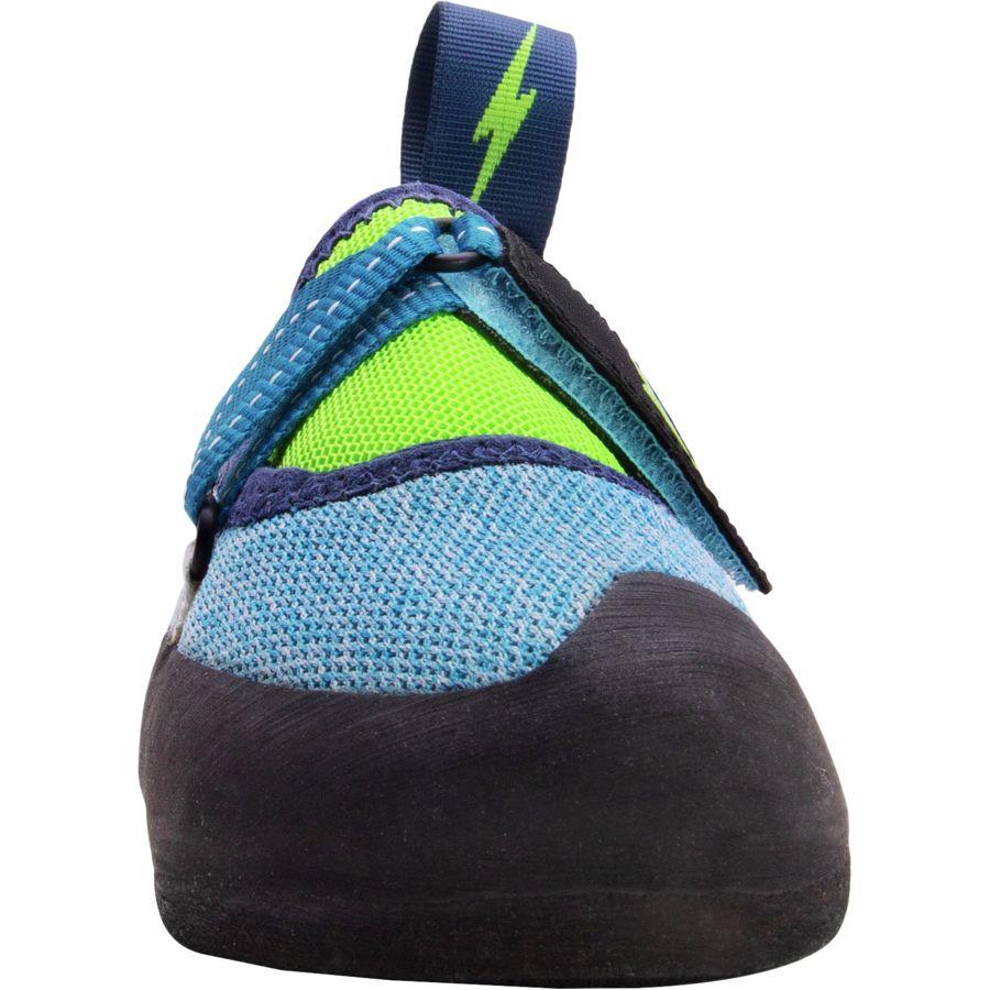 Backcountry Evolv Venga Climbing Shoe - Kids' Blue/Neon Green