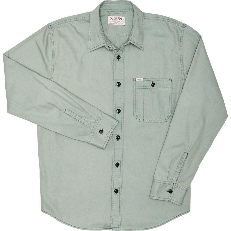 backcountry Filson Shipwright Fine Twill Shirt - Men's Flint Green