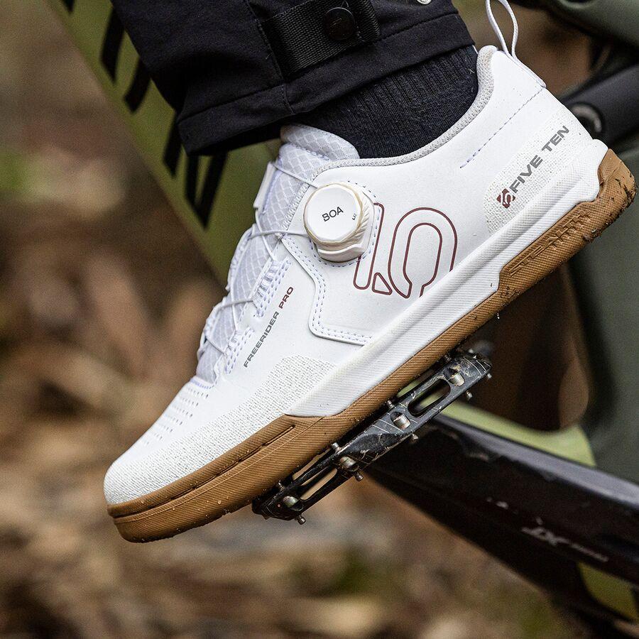 Backcountry Five Ten Freerider Pro Boa Cycling Shoe - Men's Ftwr White/Core Black/Red
