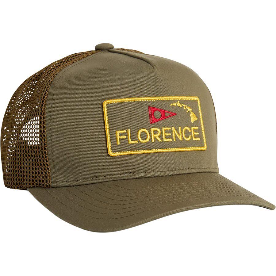 backcountry Florence Marine X Island Trucker Hat Burnt Olive