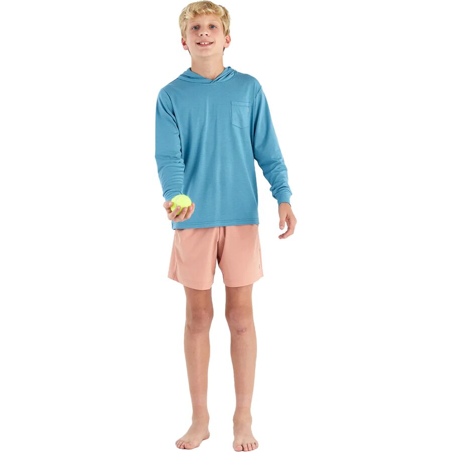 Backcountry Free Fly Bamboo Shade Hoodie - Kids' Bluestone