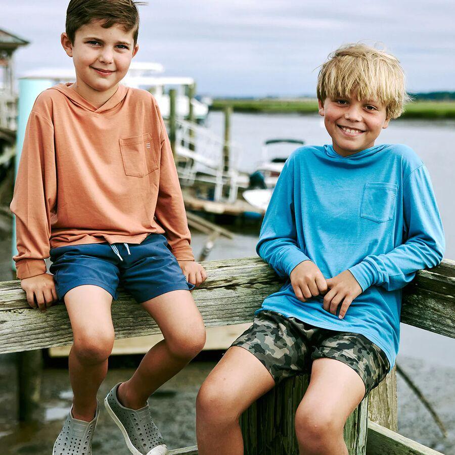 Backcountry Free Fly Bamboo Shade Hoodie - Kids' Bluestone