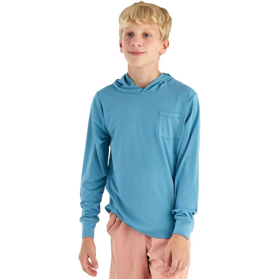 backcountry Free Fly Bamboo Shade Hoodie - Kids' Bluestone