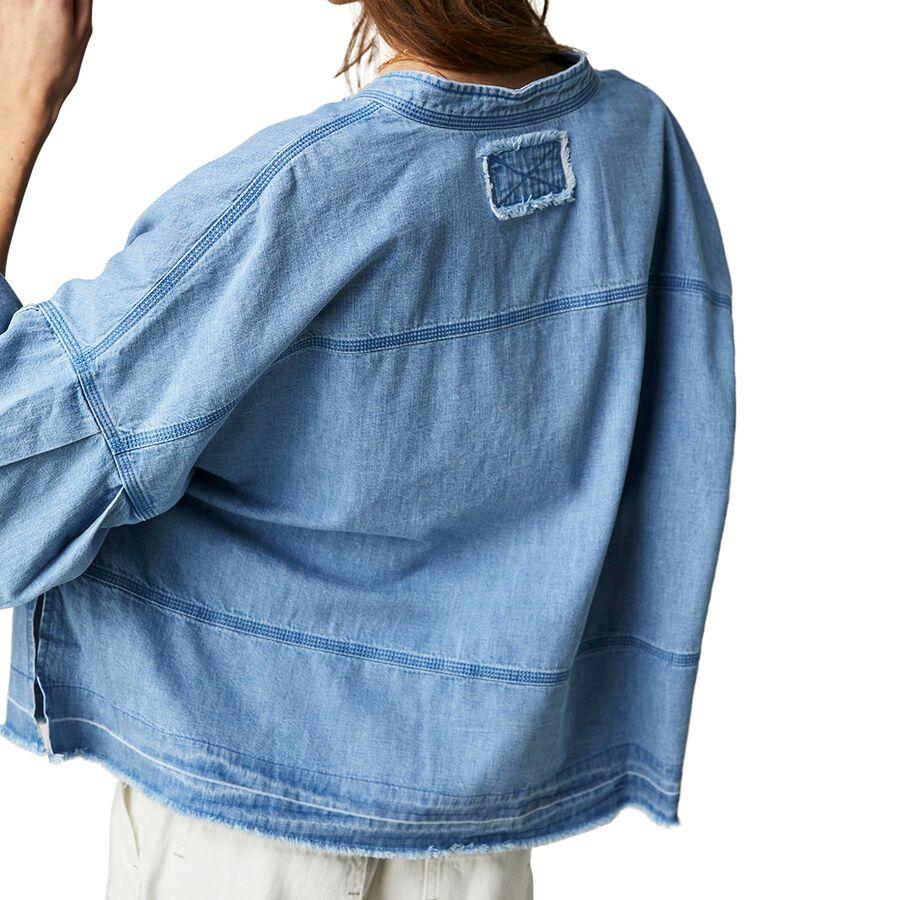 Backcountry Free People Jude Denim Pullover - Women's Vintage Indigo