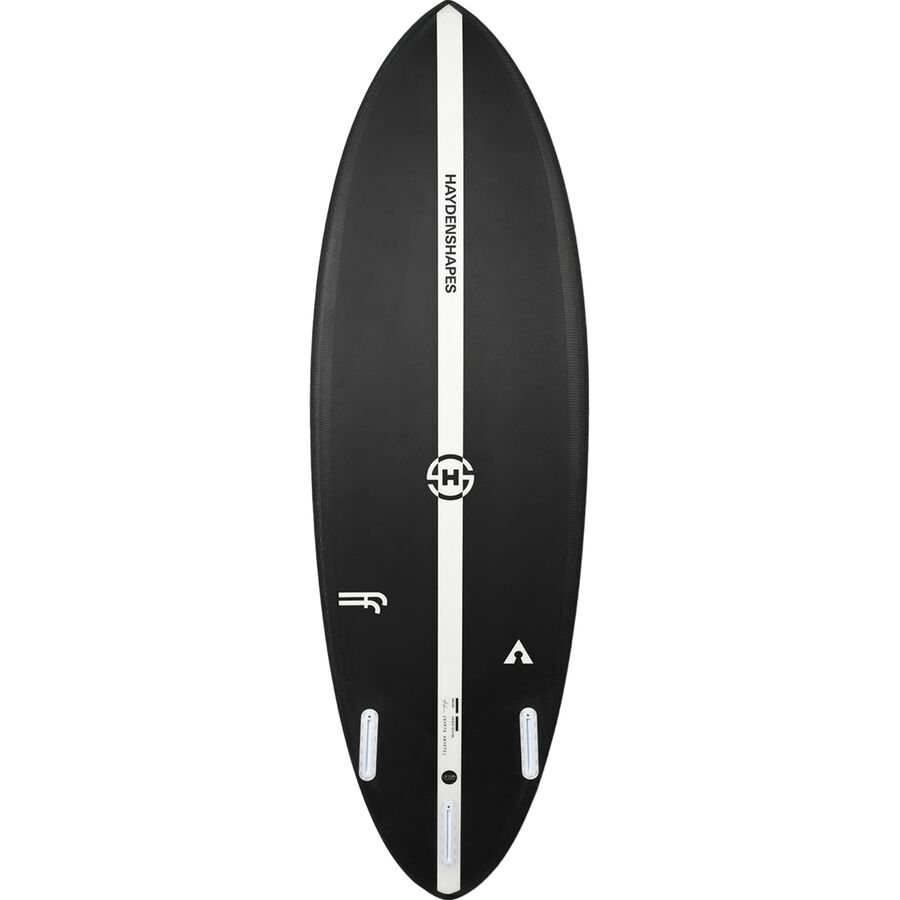 Backcountry Haydenshapes Hypto Krypto FutureFlex Surfboard - FCSII 3 Fin System Black Inverted