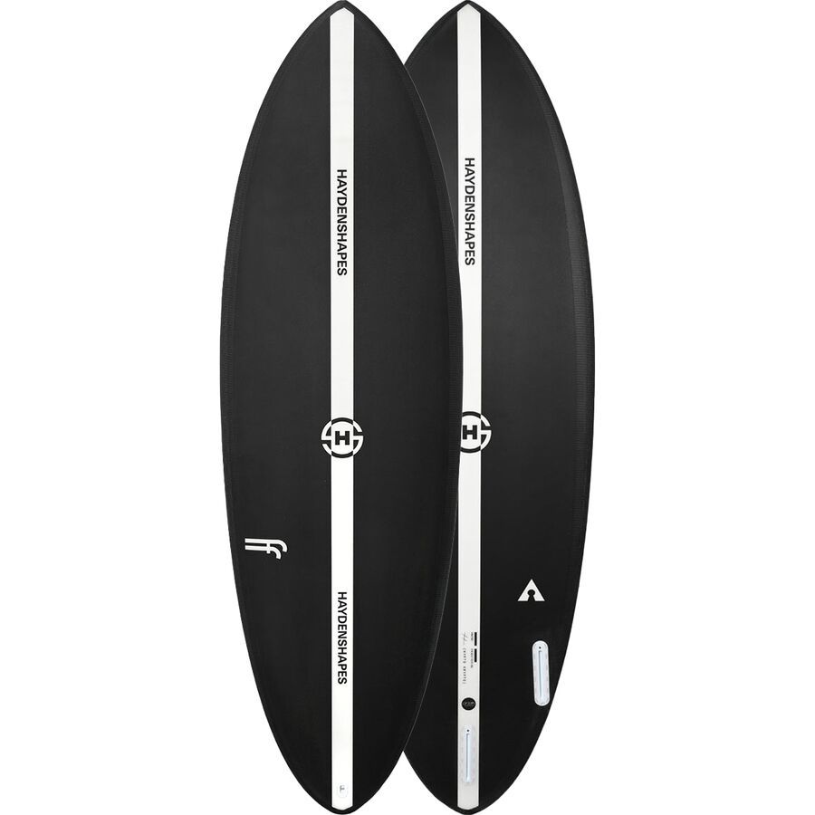 backcountry Haydenshapes Hypto Krypto FutureFlex Surfboard - FCSII 3 Fin System Black Inverted