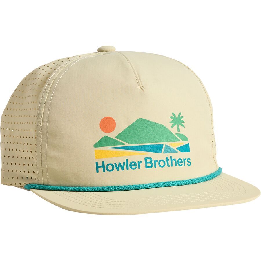 backcountry Howler Brothers Aperture Tech Strapback Hat Bahia de Howler : Stone