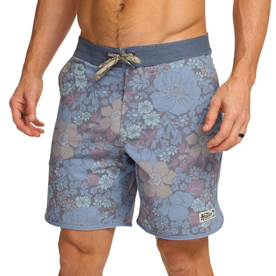 backcountry Howler Brothers Bruja Boardshort - Men's Flower Power/Blues