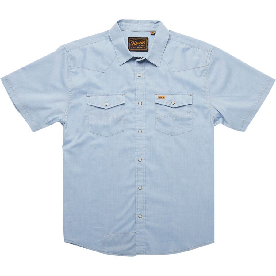 backcountry Howler Brothers H Bar B Snap Shirt - Men's Faded Blue Oxford